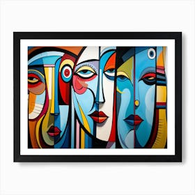 Faces Of Women Art Print