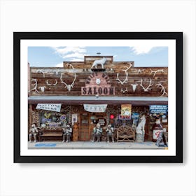 White Wolf Saloon Wyoming Poster