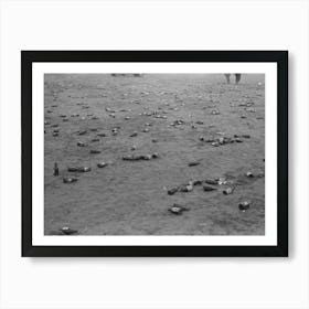 Empty Beer Bottles After Celebration Party At The Umatilla Ordnance Depot, Hermiston, Oregon By Russell Lee Art Print