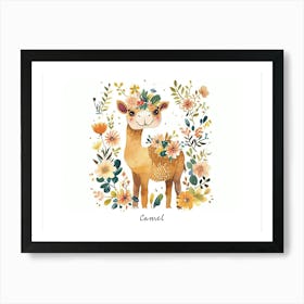 Little Floral Camel 2 Poster Art Print