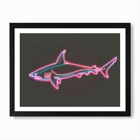 Neon Pink Nurse Shark 3 Art Print
