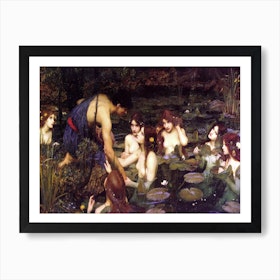 Hylas And The Nymphs, John William Waterhouse Art Print
