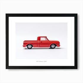 Toy Car 67 Chevy C10 Red Poster Art Print