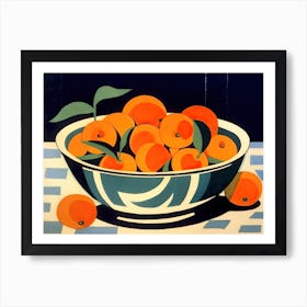 Oranges Cut Out 3 Art Print