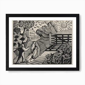 Country routes, Eric Ravilious Art Print