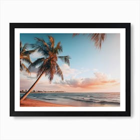 Sunset At The Beach Art Print