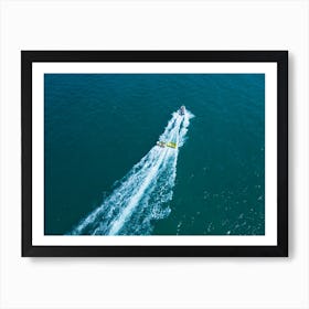 Summer Sea Aerial view. Adriatic sea, Rimini, Italy Art Print