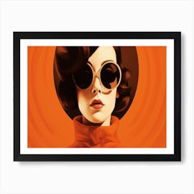 Woman In Sunglasses 4 Art Print