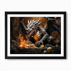 Dragon In The Cave 1 Art Print