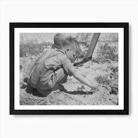 Son Of Farm Worker At The Fsa (Farm Security Administration) Labor Camp, Caldwell, Idaho By Russell Lee Art Print