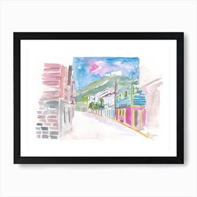 Road Town Tortola Street Scene Art Print