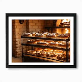 Inside a fine bakery 1 Art Print