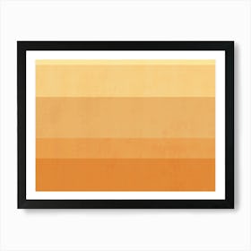 Orange And Yellow Color Palette Art Print