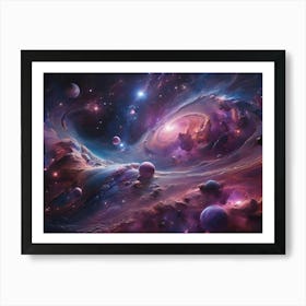 Nebula Paintings Art Print 2 Art Print