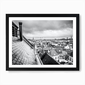 Willy Wonka Rooftops Art Print