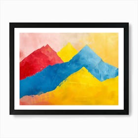 Abstract Of Mountains 1 Art Print