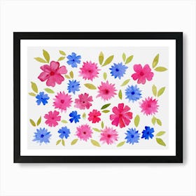 Hippie Flowers Art Print