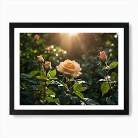 Roses In The Sun 1 Art Print