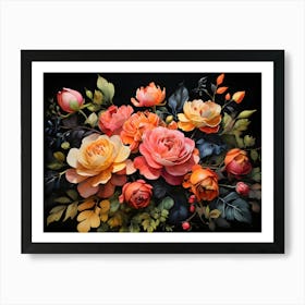 Default A Stunning Watercolor Painting Of Vibrant Flowers And 3 (2) (1) Art Print