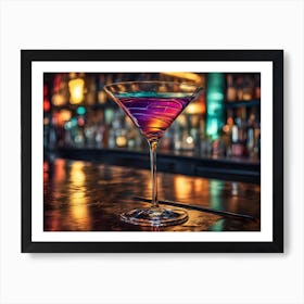 Cocktail At The Bar Art Print