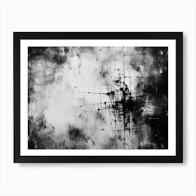 Fragility Abstract Black And White 8 Art Print