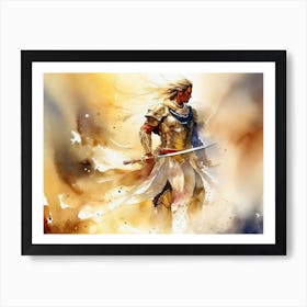 Warrior In Armor 6 Art Print