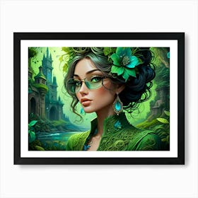 Green Witch Art Print