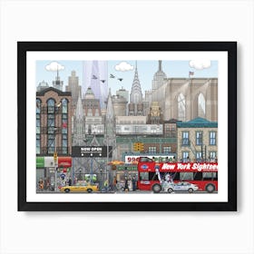 Newyork Pixel Art Print