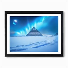 New South Pole - Pyramids In The Snow Art Print