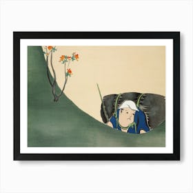 Samurai From Momoyogusa –Flowers Of A Hundred Generations (1911), Kamisaka Sekka Art Print