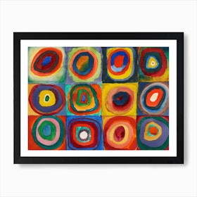 Color Study, Squares With Concentric Circles, Wassily Kandinsky Art Print