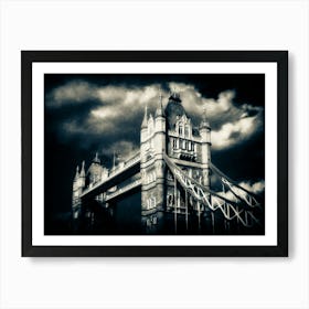 Atmospheric Tower Bridge London Art Print