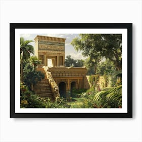 Egyptian Temple 13 Art Print