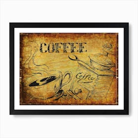 Coffee Vintage Cafe Drink Espresso Art Print