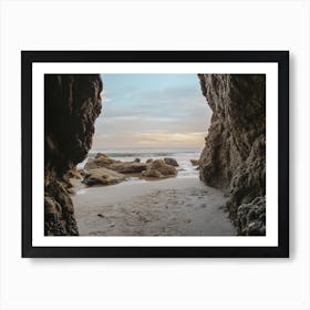 Beach Cave Scenery Art Print