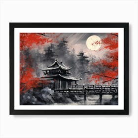 Asian Landscape Painting 7 Art Print