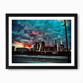 Sunset Over London Art Print