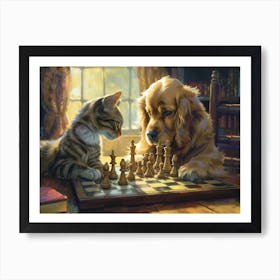 Chess Game Art Print