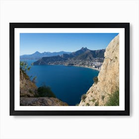 Mediterranean coast and cliffs in Calpe Art Print