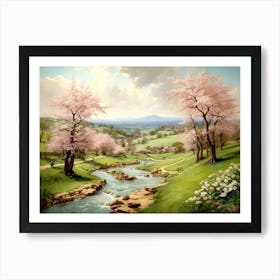 Cherry Blossoms In Spring Art Print