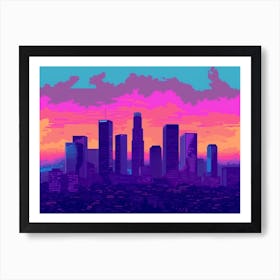 Los Angeles Skyline 3 Art Print