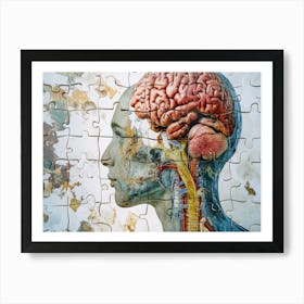 Human Brain Art Print