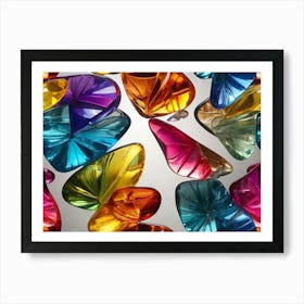 Colorful Glass Pieces 1 Art Print