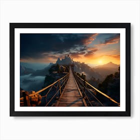 The Bridge To Uncertainty Art Print