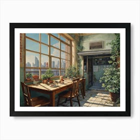 Window To The City Art Print