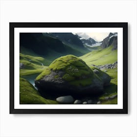 Alpine Moss And Highland Scenery Art Print