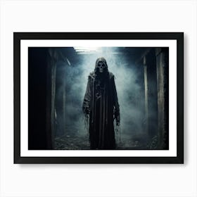 Ancient Health Frightened Daemon Human Rip Costume Scarey Afraid Invisible Evil Spook Ma (30) Art Print