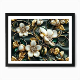 Magnolia Flowers 11 Art Print