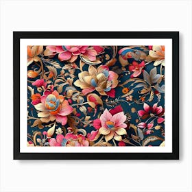 Floral Pattern 1 Art Print