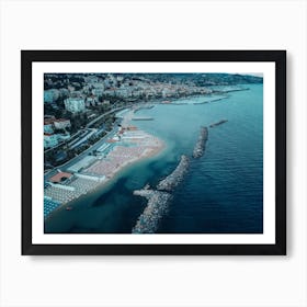 ESTATE ITALIANA Costiera Sanremo Italia, stampa spiaggia, fotografia Italia, estate a Sanremo Art Print